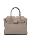 Valextra Grey Calf Leather Handbag