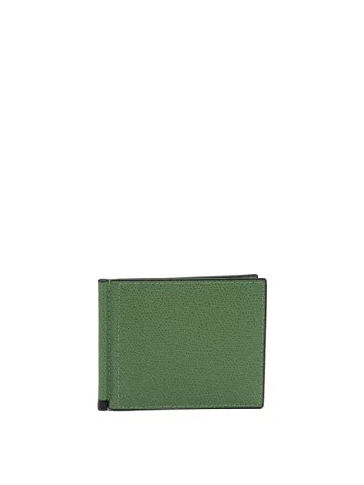 Valextra "grip Semplice" Wallet In Green