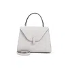 Valextra Mini Leather Shoulder Bag With Golden-tone Clasp