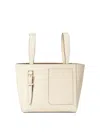 Valextra Mini Con Tracolla Soft Leather Bucket Bag In White