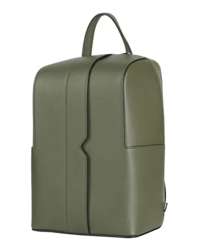 Valextra Handbags - Backpacks In Military Green - Slate Blue