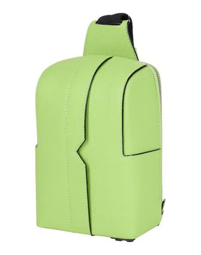 Valextra Handbags - Backpacks In Sky Blue - Lime Green - Blue