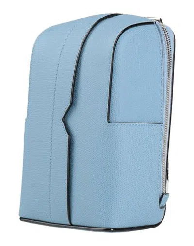 Valextra Handbags - Backpacks In Sky Blue - Lime Green - Blue