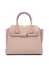 Valextra Pink Calf Leather Shoulder Bag In Pink