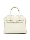 Valextra Structured Shoulder Bag With Detachable Strap In Neutral