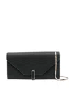Valextra Iside Chain-strap Leather Bag In Black