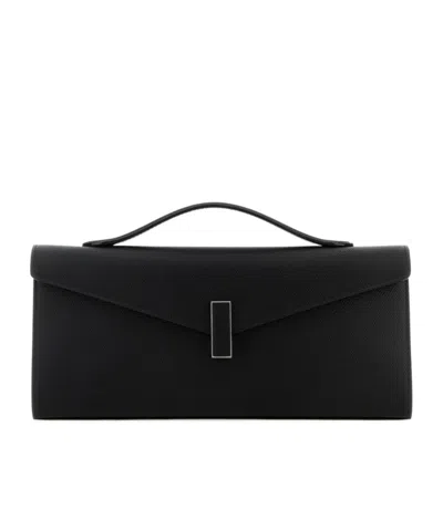 Valextra Iside Clutch Bag In Black