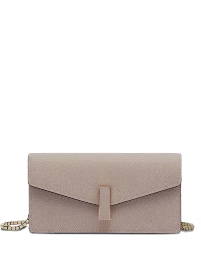 Valextra Iside Clutch Bag In Neutral