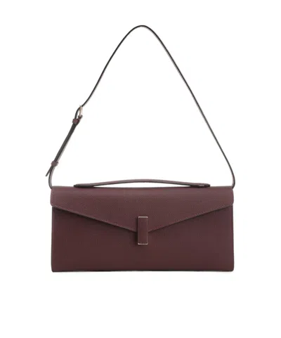 Valextra Iside Clutch Bag In Burgundy