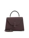Valextra Iside Mini Bag Adjustable Strap Top Handle In Burgundy