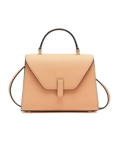 Valextra Iside Crossbody Micro Bag In Nude