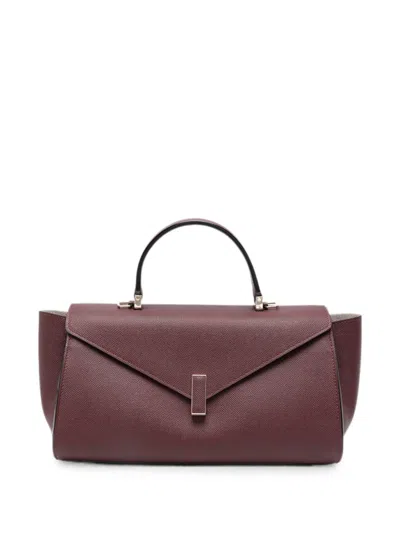 Valextra Iside Editor Leather Tote Bag In Brown