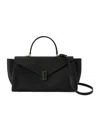 Valextra Iside Editor Top Handle Medium Bag In Black