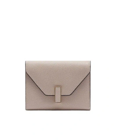 Valextra Iside Folding Wallet In Nude Pink