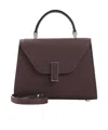 Valextra Iside Mini Bag Adjustable Strap Top Handle In Purple