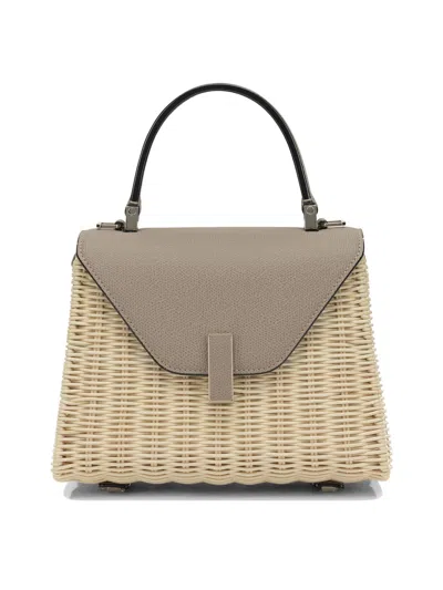 Valextra "iside" Handbag Small In Beige