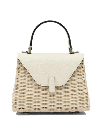 Valextra "iside" Handbag Small In Neutral