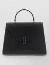 Valextra Iside Large Shoulder Bag Top Handle In Black