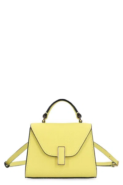 Valextra Iside Leather Belt Bag In Yellow