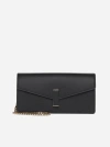 VALEXTRA ISIDE LEATHER CLUTCH BAG