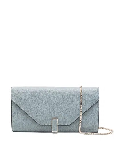 Valextra Iside Leather Mini Bag In Blue