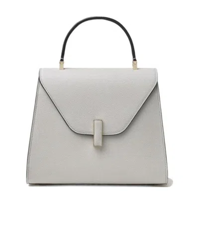 Valextra Iside Medium Top Handle Bag In Gray