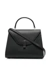 Valextra Iside Medium Leather Handbag In Brown