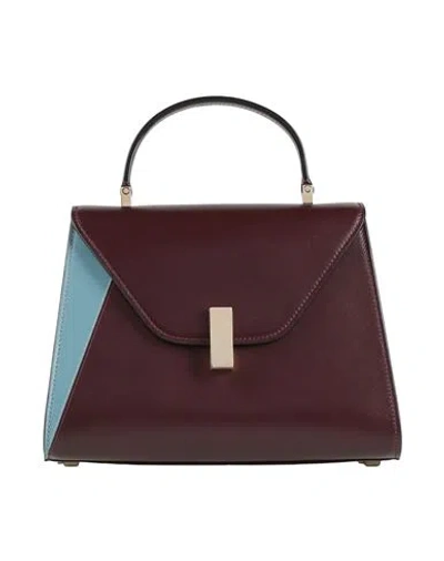 Valextra Iside Medium Woman Handbag Burgundy Size - Leather In Red