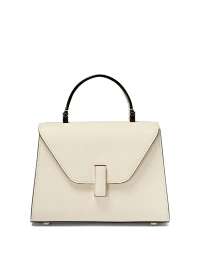Valextra Iside Micro Crossbody Bags In White