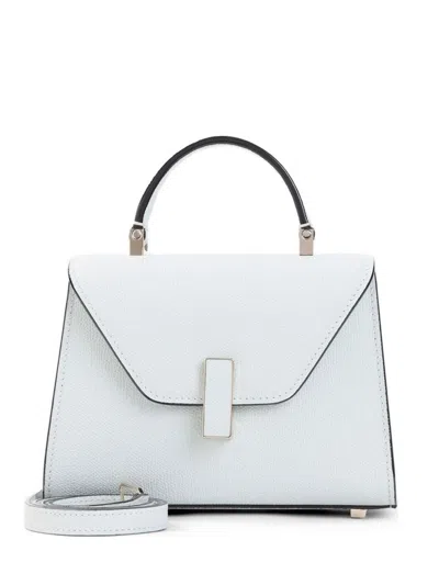 Valextra Iside Micro Leather Handbag In Blue