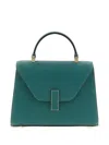 Valextra Iside Micro Leather Handbag In Green