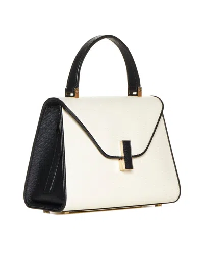 Valextra Iside Micro Leather Handbag In White