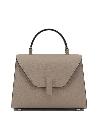Valextra "iside Micro" Small Handbag In Beige