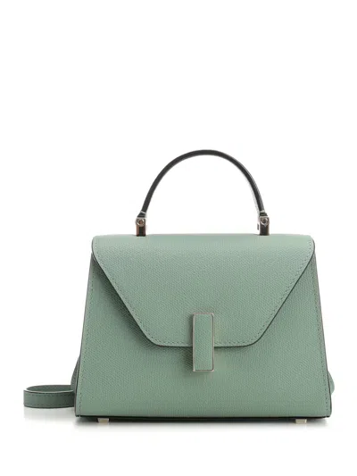 Valextra Iside Micro Top Handle Bag In Veu