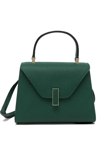 Valextra Iside Millepunte Leather Satchel In Green