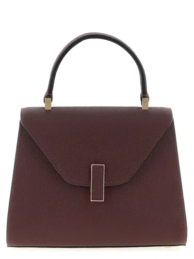 Valextra Iside Mini Handbag In Burgundy