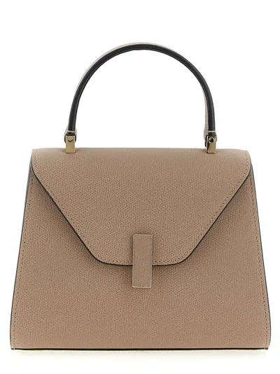 Valextra Micro Iside Leather Crossbody Bag In Brown