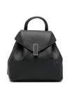 Valextra Iside Mini Leather Backpack In Black