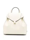 Valextra Iside Mini Leather Backpack In White