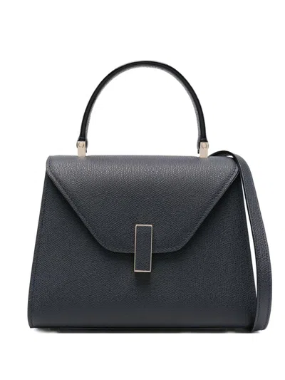 Valextra Iside Mini Leather Handbag In Blue