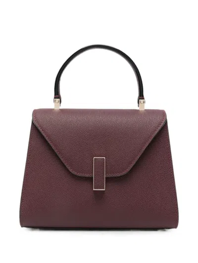 Valextra Iside Mini Leather Handbag In Brown