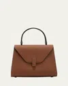 Valextra Iside Mini Leather Satchel Bag In Mcc Chocolate