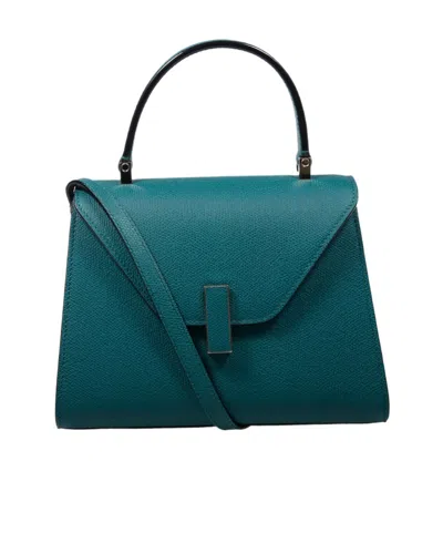 Valextra Iside Mini Shoulder Bag In Blue