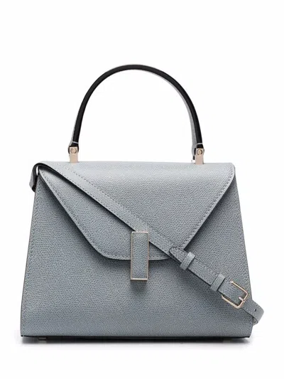 Valextra Iside Mini Top Handle Bag In Blue