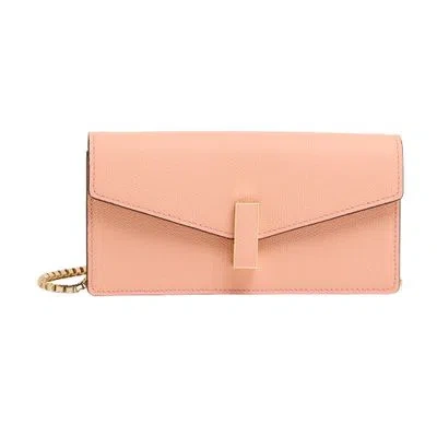 Valextra Iside Pouch With Chain In Pink