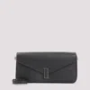 Valextra Structured Black Calf Leather Shoulder Bag In Black