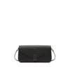 Valextra Iside Flap Leather Shoulder Bag In Black