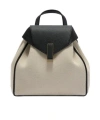 Valextra Iside Textured Canvas Backpack Mini In Brown