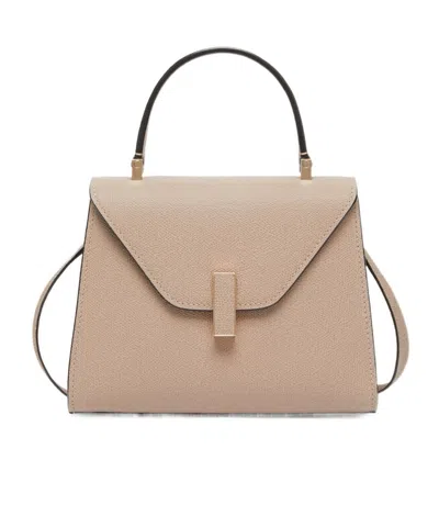 Valextra Iside Top Handle Mini Bag In Brown