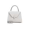 Valextra Mini Leather Shoulder Bag With Golden-tone Clasp